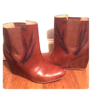 Wedge Booties Dark Booties